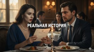 Я УЗНАЛ, ЧТО ЖЕНА С ЛЮБОВНИКОМ В РЕСТОРАНЕ, И ОТПРАВИЛ ИМ ПИСЬМО. ЕЁ УЛЫБКА ИСЧЕЗЛА...