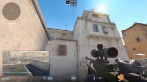 2) Dust 2 - Смок в двери (Лонг) с буста