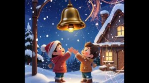 Детский мультфильм: Колокольчик звенит дин-дин-дон, рождественская песня, новогодняя сказка