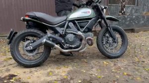 Ducati Scrambler 800 с глушителем LeoVince LV-10 15206BU