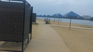 Пляж в Йошкар-Оле, утро, август