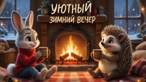 Мультфильм для детей. Уютный зимний вечер двух друзей