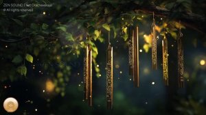 Whisper of Night Wind Chimes • Cozy Night Ambience | Ultra Deep Sleep & Stress Relief Music