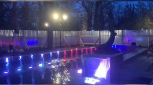 В «Липках» провели тестовый пуск реконструированного фонтана «Рыбка»