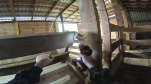 Мама навела порядок ! Кормуша для сена готова! ХУТОР В ЛЕСУ №874