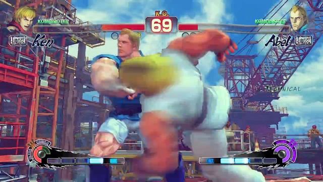 Ultra Street Fighter IV Ken VS Abel