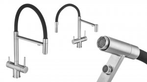 Распаковка смесителя для кухни с каналом для фильтра и гибким изливом Swedbe Selene Plus 8443