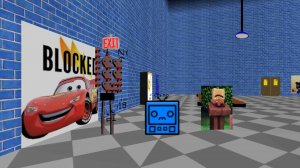 playing waldi funhouse with the name glitch