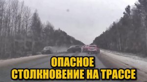 Масштабное ДТП в Архангельской области: 4 машины столкнулись у Северодвинска