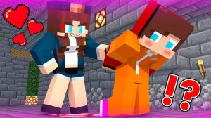 Что девушка-Полицейский Джей Джей делает с Заключенным? - Майнкрафт Анимация