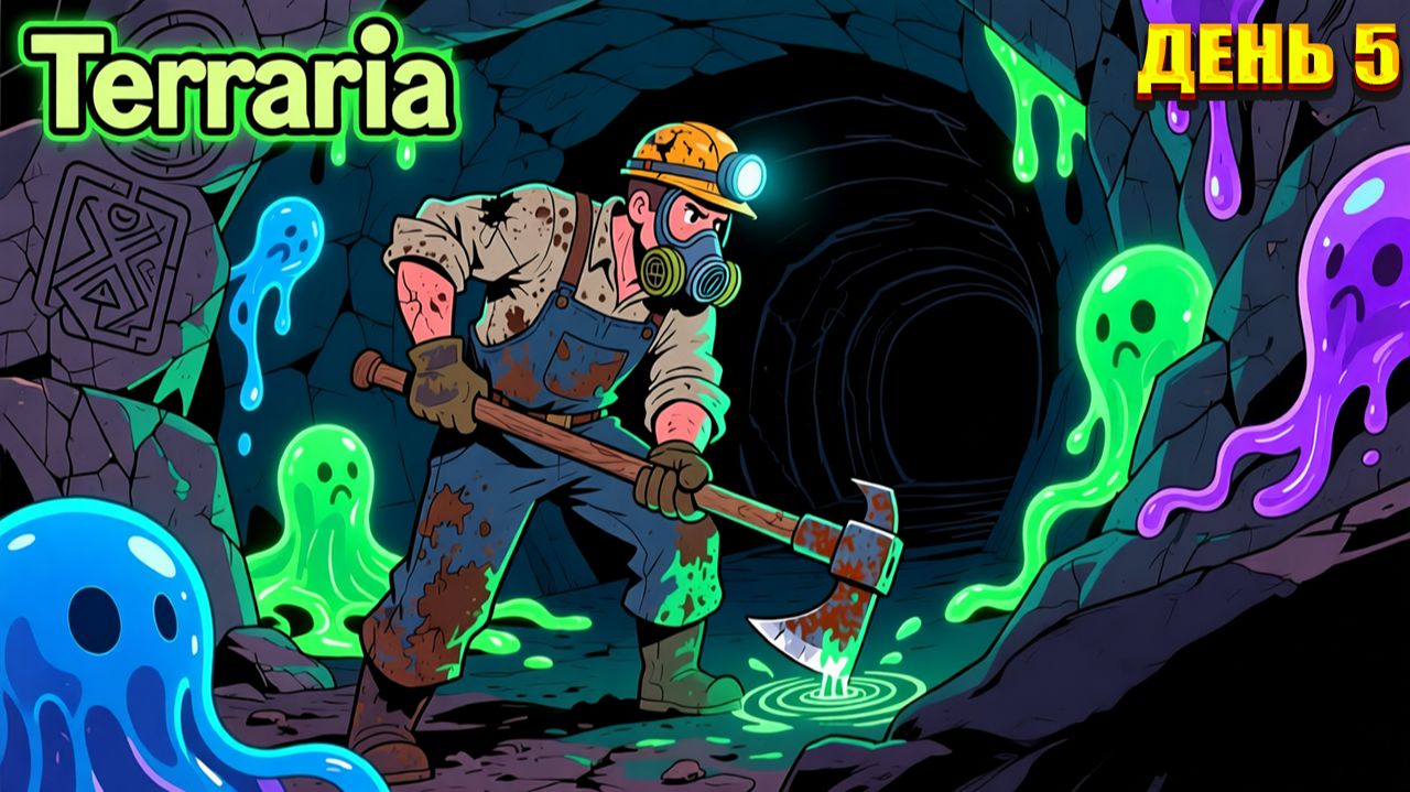 БОССЫ Хард мода в Terraria  | День 5