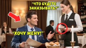 «Притворись моей ЖЕНОЙ за 1000 $» — сказал МИЛЛИАРДЕР… Тихая официантка ответила так, что он ОПЕШИЛ