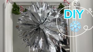 Снежинка ❄️ из пакетов от мороженого ❄️