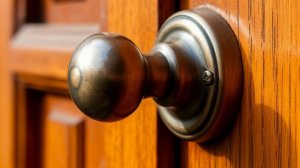 Монтаж ручки- защелки ШАР на кухонную дверь .