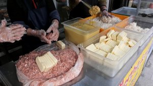 Домашние свиные отбивные с сыром и гамбургером Токкальби, свиные отбивные с сыром Токкальби