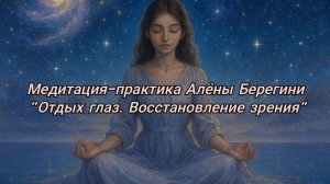 Медитация-практика Алёны Берегини. Отдых глаз. Восстановление зрения.
