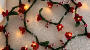 НОВОГОДНЯЯ ГИРЛЯНДА ИЗ СИНЕЛЬНОЙ ПРОВОЛОКИ