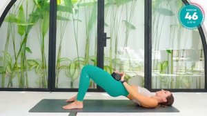 10 Min Booty Lift Workout with Dumbbells _ Pilates at Home _ Slow & Controlled