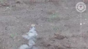 НРТК "Курьер" проходит через плотно заминированный участок, в ходе доставки груза на передовые позиц