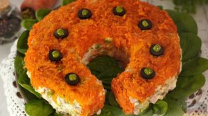 Получится у всех. САЛАТ "ОЛИВЬЕ" В ВИДЕ ПОДКОВЫ