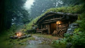 Строю домик хоббита. Жизнь в лесу. Бушкрафт