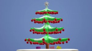 Рисунок 3D: Новогодняя ёлка. Песня в видео