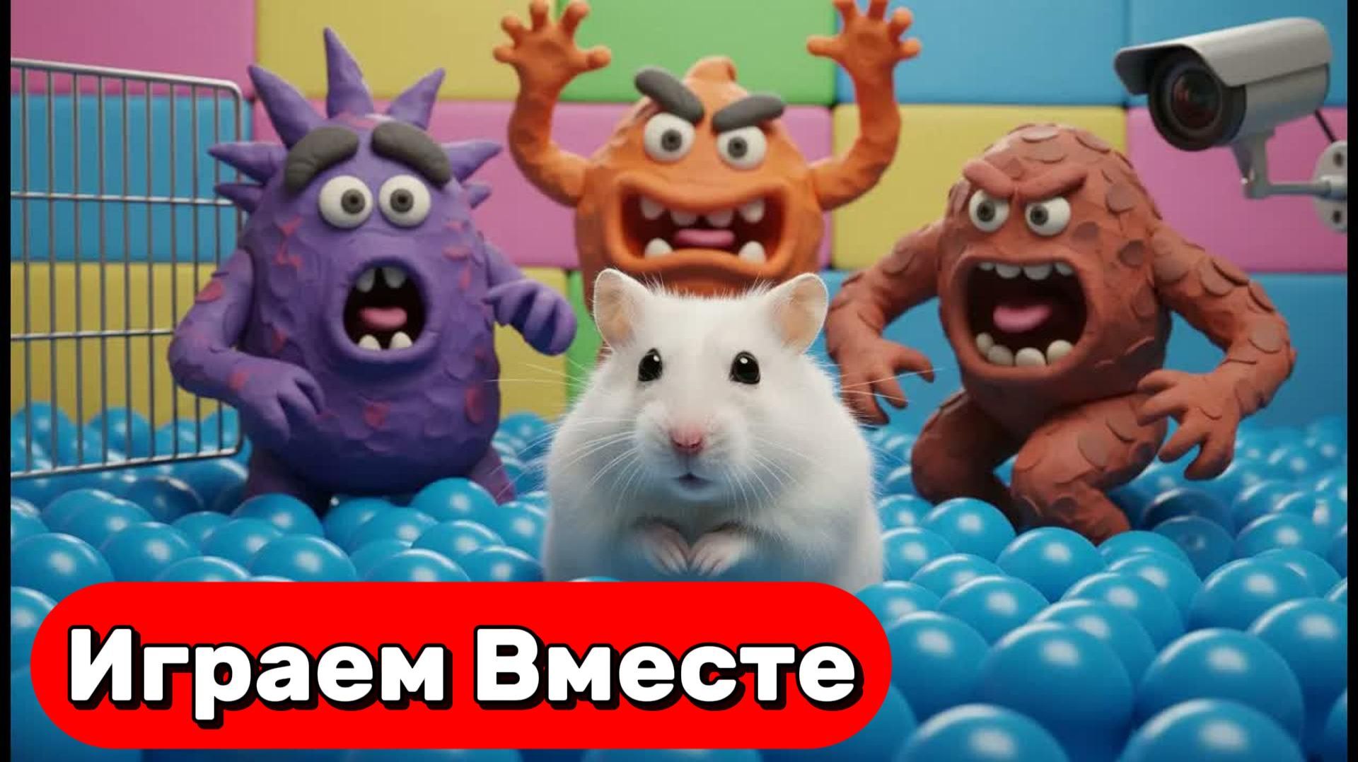 УМНЫЙ ХОМЯК ВЫБИРАЕТСЯ ИЗ ЛАБИРИНТА С МОНСТРАМИ 🐹 ВИДЕО ПРО ХОМЯКА ДЛЯ ДЕТЕЙ 🐹