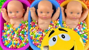 Набор из 3-х радужных ванночек-конфет с нарезкой слаймов M&M's и Magic Slime