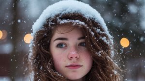 The snow did not melt in the morning