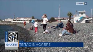 Непривычно теплая погода в ноябре на Кубани побила температурные рекорды