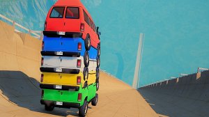 Машинки прыгают с трамплинов| Мультфильмы для детей - Сборник № 183  🚔 Мир машинок 🚔