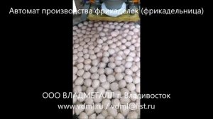 Оборудование автомат для производства фрикаделек мясных шариков, фрикадельница автоматическая