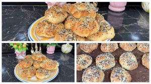 Турецкие булочки с кунжутом