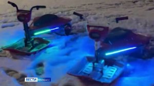 В Новокузнецке на смену самокатам пришли электрические снегокаты