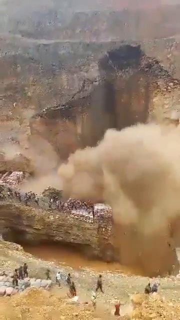 Конго оползень на руднике