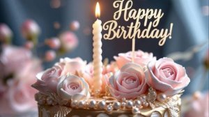 С днём рождения. Музыкальная открытка поздравление женщине