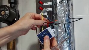 Контроль температуры электрокотла. Установка техметра с маркетплейса.