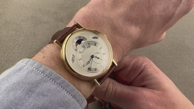 Обзор часов Breguet Classique с указанием дня и фазы луны 7337BA/1E/9V6 смотреть онлайн