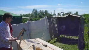 Метание старинного оружия (Исторический фестиваль "Сибирский огонь" - 2015).