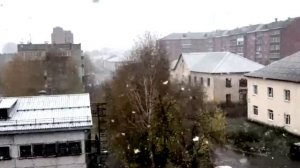 Первый снег в Свердловской области