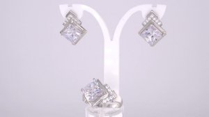 Комплект:  Серьги арт.33817042Д и Кольцо арт.23817042Д