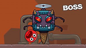 сложный БОСС ЛЕТУН с ДРЕЛЬЮ новый Ред Бол красный шарик мульт игра на андроид прохождение