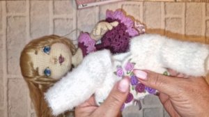 Обзор моей новой работы крючком куколки Маленькая Барышня