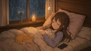 Расслабляющий эмбиент для сна и медитации 🌧️🔥 Звуки дождя и костра | 4 часа