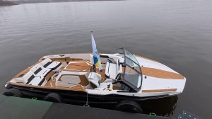 В Дубну доставили специальный катер для воднолыжников