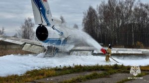 Пожарно-тактические учения в аэропорту Ярославля