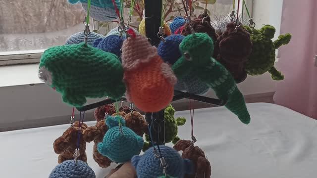 Мои игрушки брелочки , пряжа для игрушек. смотреть онлайн