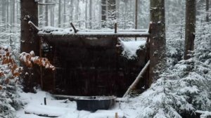 Зимние приключения Одиночный поход в лесу