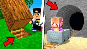 СЕКРЕТНЫЙ ПРОХОД НУБА ПРОТИВ СЕКРЕТ ПРОХОД ПРО в МАЙНКРАФТ ВИДЕО ТРОЛЛИНГ MINECRAFT БИТВА Евгенбро