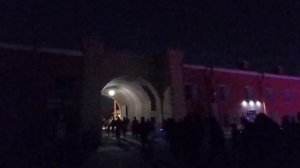 Световое шоу на Никольских воротах